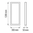 Ultralux Keret a LED panel felületre történő felszereléséhez 1200X300 mm