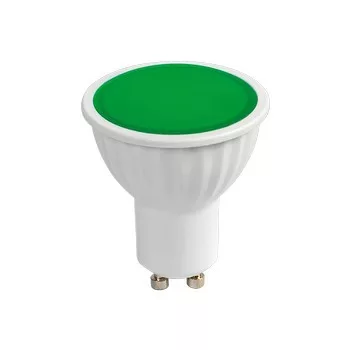 Ultralux LED fényforrás, GU10, 5W, 230V, zöld