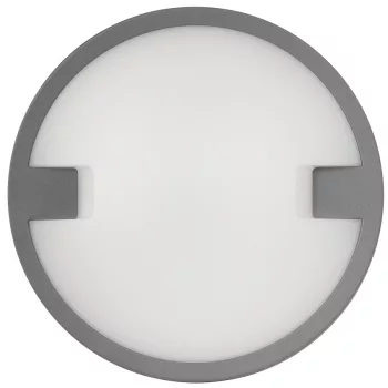   Ultralux LED mennyezeti lámpa, 18W, 4000K, 1260lm, IP65, kerek, szürke