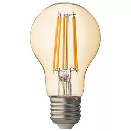 Ultralux LED fényerőszabályozható izzó borostyánsárga E27 220-240V AC 7,5W
