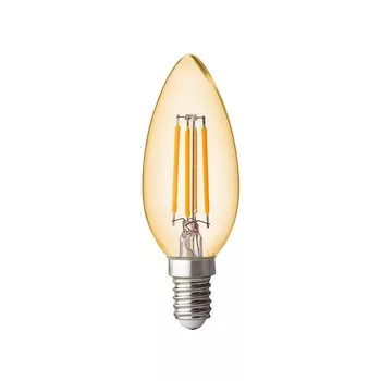   Ultralux LED fényerőszabályozható borostyán E14 220-240V AC 4W