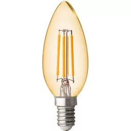 Ultralux LED fényerőszabályozható borostyán E14 220-240V AC 4W