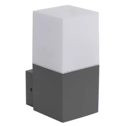Ultralux Kültéri fali lámpatest, IP65, E27, grafit