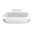 Ultralux Led Lámpa, két PIR mozgásérzékelővel, 18W, 1300lm, IP65, 2X90°, 