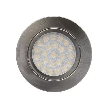   Ultralux Mini LED-es lefelé világító beépíthető kerek 4W, 4200K, 220-240V AC, IP44, szatén nikkel, szatén nikkel, beépíthető kerek 4W, 4200K, 220-240V AC, IP44