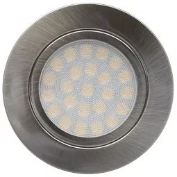 Ultralux Mini LED-es lefelé világító beépíthető kerek 4W, 4200K, 220-240V AC, IP44, szatén nikkel, szatén nikkel, beépíthető kerek 4W, 4200K, 220-240V AC, IP44