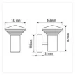 Ultralux LED kültéri világítótest 6W, 2700K, IP65, grafit, kocka