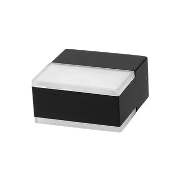 Ultralux lámpa, 9W, 2700K, IP65, , grafit, szögletes