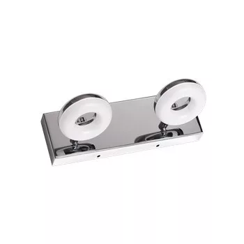   Ultralux LED-es fürdőszoba világítótest, 2x5W, 2700K, króm, IP44