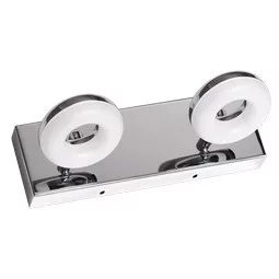 Ultralux LED-es fürdőszoba világítótest, 2x5W, 2700K, króm, IP44