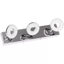 Ultralux LED fürdőszoba világítótest, 3x5W, 2700K, króm, IP44