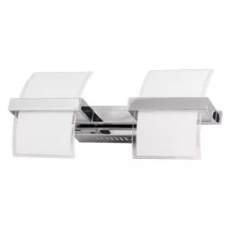 Ultralux LED-es fali lámpatest, 2x5W, 4200K, króm, IP20