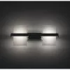 Ultralux LED-es fali lámpatest, 2x5W, 4200K, króm, IP20