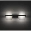 Ultralux LED-es fali lámpatest, 2x5W, 4200K, króm, IP20