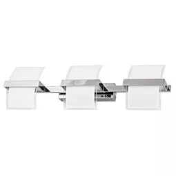 Ultralux LED-es fali lámpatest, 3x5W, 2700K, króm, IP20