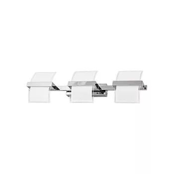 Ultralux LED-es fali lámpatest, 3x5W, 4200K, króm, IP20