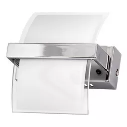 Ultralux LED-es fali lámpatest, 5W, 2700K, króm, IP20