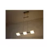 Ultralux LED-es függő lámpatest, 3x5W, 2700K, króm, IP20