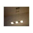 Ultralux LED-es függő lámpatest, 3x5W, 2700K, króm, IP20