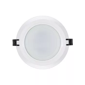   Ultralux LED üvegpanel kerek beépítéshez, 12W, 4200K, 220V-240V AC, IP44