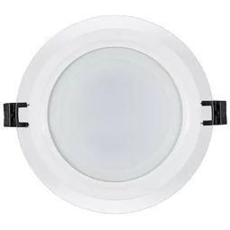 Ultralux LED üvegpanel kerek beépítéshez, 12W, 4200K, 220V-240V AC, IP44