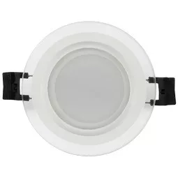 Ultralux LED üvegpanel kerek beépítéshez, 6W, 4200K, 220V-240V AC, IP44