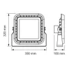   Ultralux Professzionális LED reflektor, dimmelhető 1-10 V DC, 150W, 5000K, 60°, 220V-240V AC, IP66
