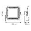Ultralux Professzionális LED reflektor 200W dimmelhető 1-10V DC 5000K 220V-240V AC IP66