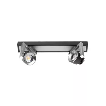 Ultralux LED spot világítótest 2x5W, 4200K, grafit