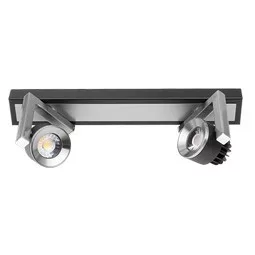Ultralux LED spot világítótest 2x5W, 4200K, grafit