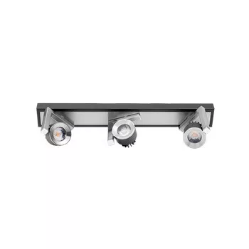 Ultralux LED spot világítótest 3x5W, 2700K, grafit, 2700K