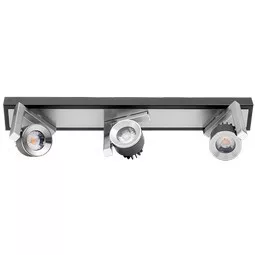 Ultralux LED spot világítótest 3x5W, 4200K, grafit