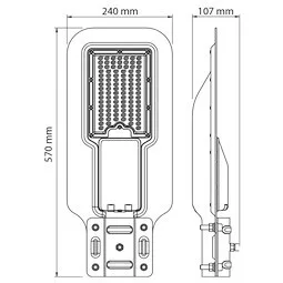 Ultralux LED utcai fény IP66 60W 4200K 60W 4200K