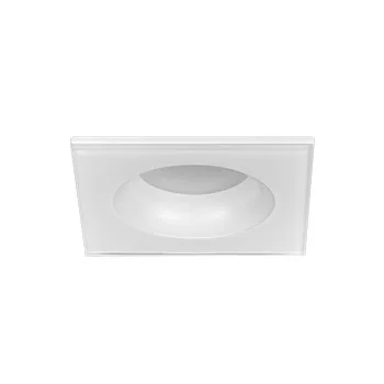   Ultralux IP44-es mennyezeti lámpa, szögletes, fix, fehér, négyzet alakú