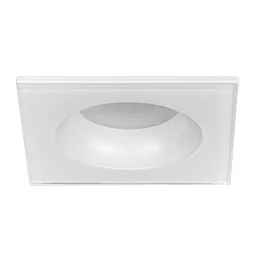 Ultralux IP44-es mennyezeti lámpa, szögletes, fix, fehér, négyzet alakú