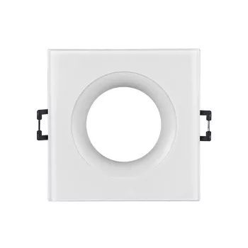   Ultralux IP44-es mennyezeti lámpa, négyzet alakú, fix, fehér
