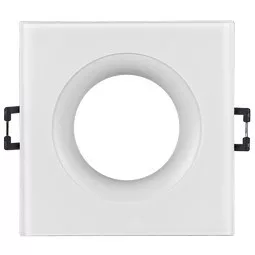 Ultralux IP44-es mennyezeti lámpa, négyzet alakú, fix, fehér