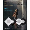   Ultralux IP44-es mennyezeti lámpa, négyzet alakú, fix, fehér