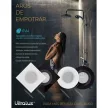 Ultralux IP44-es mennyezeti lámpa, négyzet alakú, fix, fehér