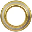 Ultralux Mennyezeti lámpa, fix, IP20, MR16, szatén nikkel-arany, szatén nikkel-arany