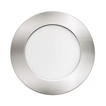   Ultralux LED beépíthető spotlámpa, 4W, 3000K/4000K/6500K, 380lm, 12V DC, IP44, 70X18mm, Kivágási méret: 55-58mm, kerek, szatén nikkel