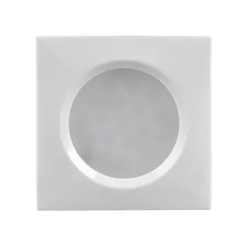   Ultralux LED-es szekrényvilágítás beépítésre/felületre, négyzet alakú 1,5W, 4000K, 12V DC, fehér