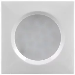 Ultralux LED-es szekrényvilágítás beépítésre/felületre, négyzet alakú 1,5W, 4000K, 12V DC, fehér
