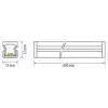   Ultralux LED merev sáv felszíni szereléshez, 4,5W, 4000K, 12V DC