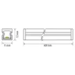 Ultralux LED merev sáv felszíni szereléshez, 4,5W, 4000K, 12V DC