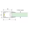 Ultralux LED üveg polcvilágítás, 4,5W, 4000K, 12V DC