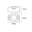 Ultralux Mini mozgásérzékelő 36W, 12V DC