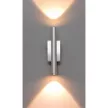 Ultralux LED-es fali lámpatest, 2x3W, krómozott
