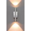 Ultralux LED-es fali lámpatest, 2x3W, szatén nikkel