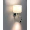   Ultralux Fali lámpatest hajlékony LED lámpával, 40W, E27, szatén nikkel, szatén nikkel